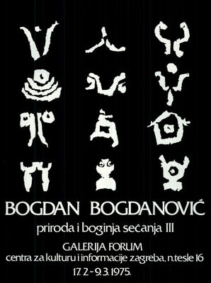 Bogdan Bogdanović priroda i boginja sećanja