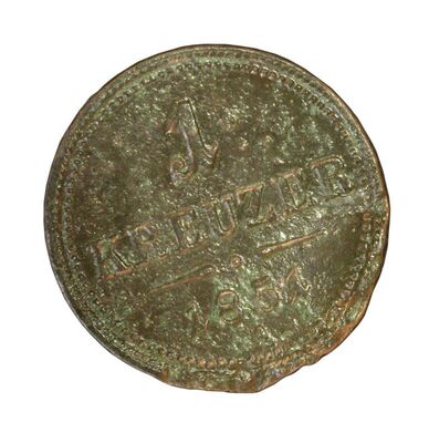 AUSTRIJA, kovanica 1 KREUZER, 1851.A
