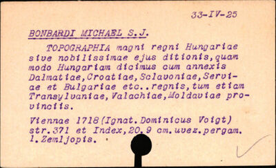 Topographia Magni Regni Hungariae sive nobilissimae eius dit