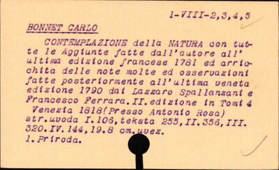 Contemplazione della natura / del Carlo Bonnet ; con tutte l