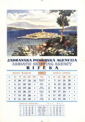 JADRANSKA POMORSKA AGENCIJA RIJEKA 1952