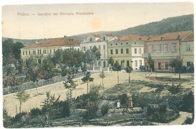 Pisino - Giardino del Ginnasio Provinciale