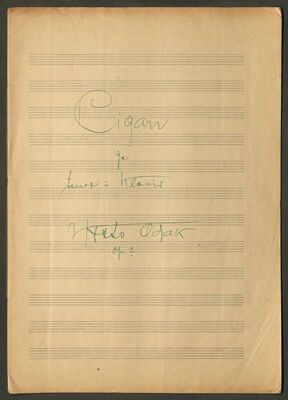 K. Odak: Cigan, za tenor i klavir, op. 3