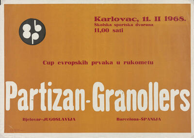 Kup europskih prvaka u rukometu Partizan Bjelovar - Granolle