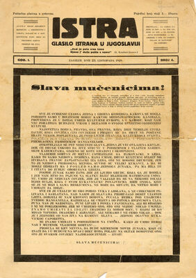 Istra, Glasilo Istrana u Jugoslaviji, God. I. Br. 4
