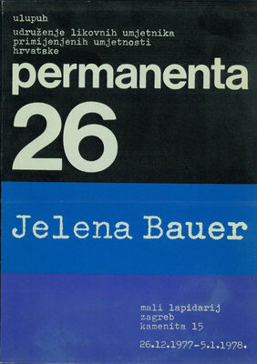 Permanenta 26 - Jelena Bauer