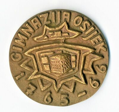 Medalja Gimnazije Osijek povodom 200. godišnjice