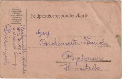 Pismo od 10. listopada 1914.
