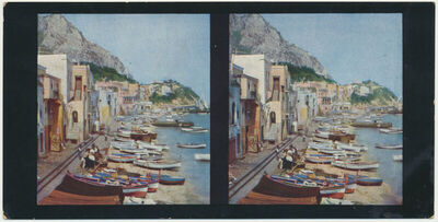 Italija - Capri I; Ulica u Marina Grande
