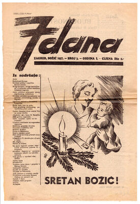 7 DANA Zagreb, Božić 1937