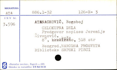 Celokupna dela.