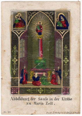 Abbildung der saule in der Kirche zu Maria Zell
