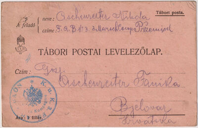 Pismo od 1. rujna 1914.