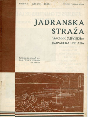 PPMHP 115526: Jadranska straža • Glasnik udruženja Jadranska