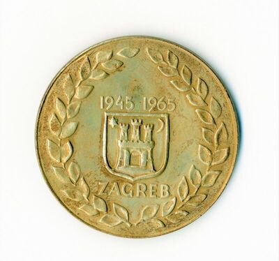 Medalja povodom 20-godišnjice oslobođenja grada Zagreba