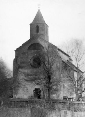 Voćin, župna crkva sv. Marije od Pohoda, vanjština, pogled s