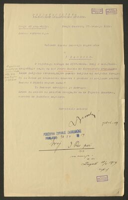 Pretstojništvo kraljevske kotarske oblasti Donja Stubica izv