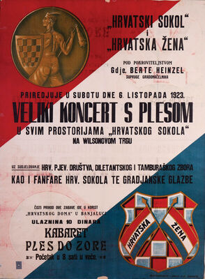 Hrvatski sokol i Hrvatska žena priređuju veliki koncert s pl