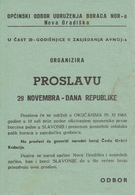 Proslava 29. novembra - Dana republike