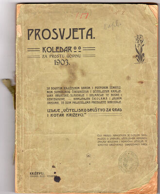 Prosvjeta koledar za prostu godinu 1903.