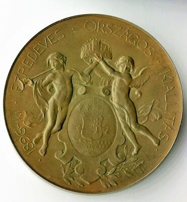 Medalja Milenijske izložbe u Budimpešti učitelju Ivanu Brixy