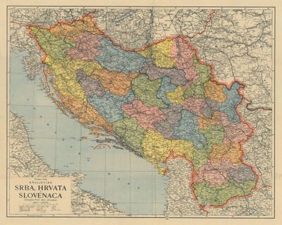 Priručna karta Kraljevine Srba, Hrvata i Slovenaca