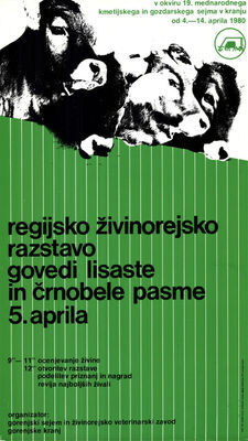 regijsko živinorejsko razstavo govedi lisaste in črnobele pa