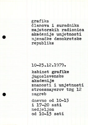 grafika članova i suradnika majstorskih radionica akademije 