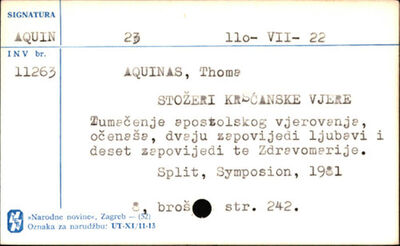 Stožeri kršćanske vjere : tumačenje Apostolskog vjerovanja, 