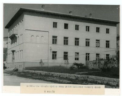 Obnovljena zgrada bivšeg suda danas Kotarski narodni odbor u
