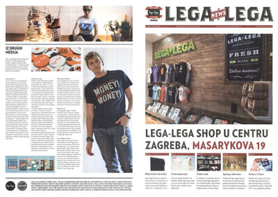 Lega lega news: Lega-Lega shop u centru Zagreba, Masarykova 