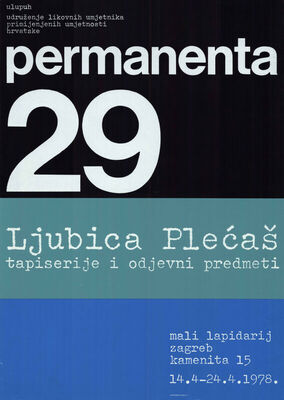 Permanenta 29 - Ljubica Plećaš