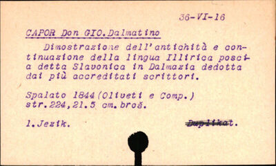 Dimostrazione dell' antichità e continuazione della lingua i
