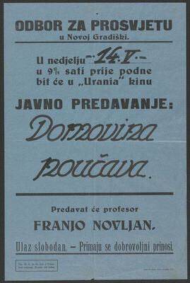 Predavanje "Domovina poučava"