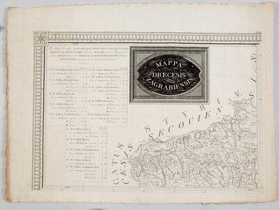 Mappa Diocesis Zagrabiensis Tab. I
