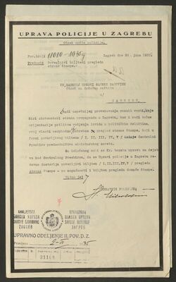 Kraljevska banska uprava Savske banovine izvještava o redovn