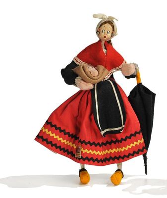 Žena s kišobranom iz Galicije