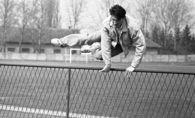 Križevci, ožujak 1993., Atletičar Branko Zorko u rodnom grad