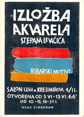 Izložba akvarela Stjepana Levačića
