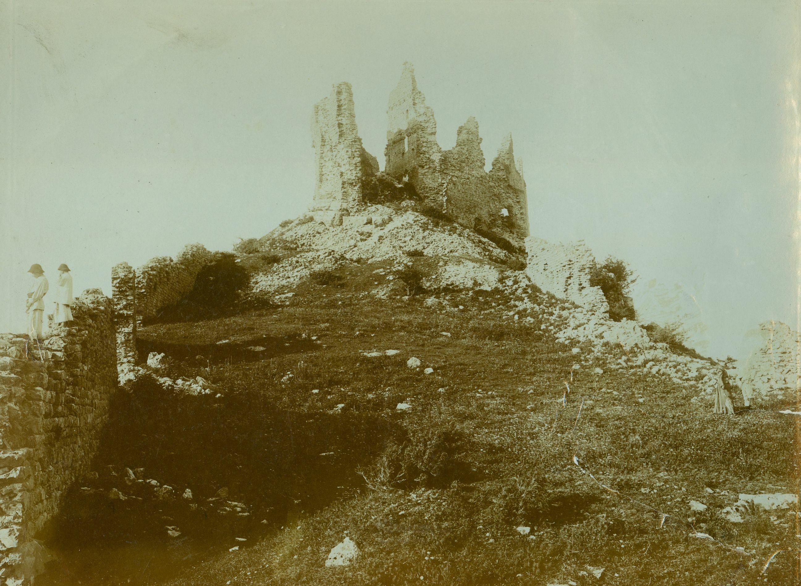 Emil Laszowski (?), Modruš - Grad Frankopana, stanje 1905. godine