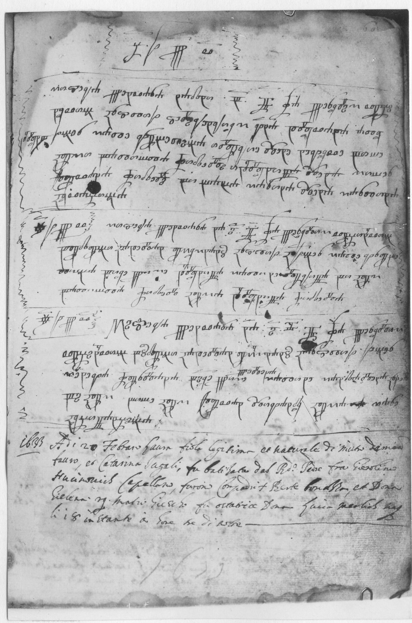 Branko Fučić, Kaštel (Buje), glagoljska matica iz 1668. godine u Arhivu župnog dvora