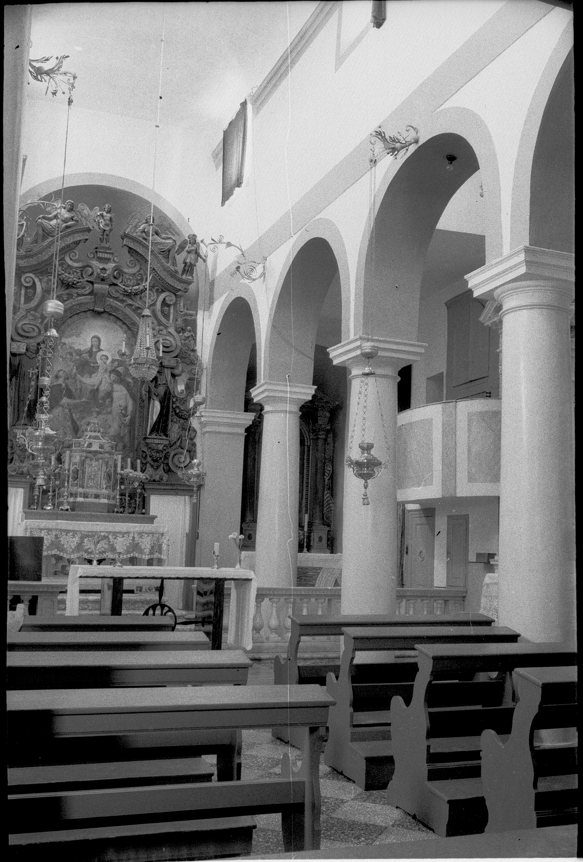 Nino Vranić, Rab - Crkva Sv. Andrije Apostola, crkva benediktinskog samostana - Smještaj u prostoru (zatvoreni prospekt)
