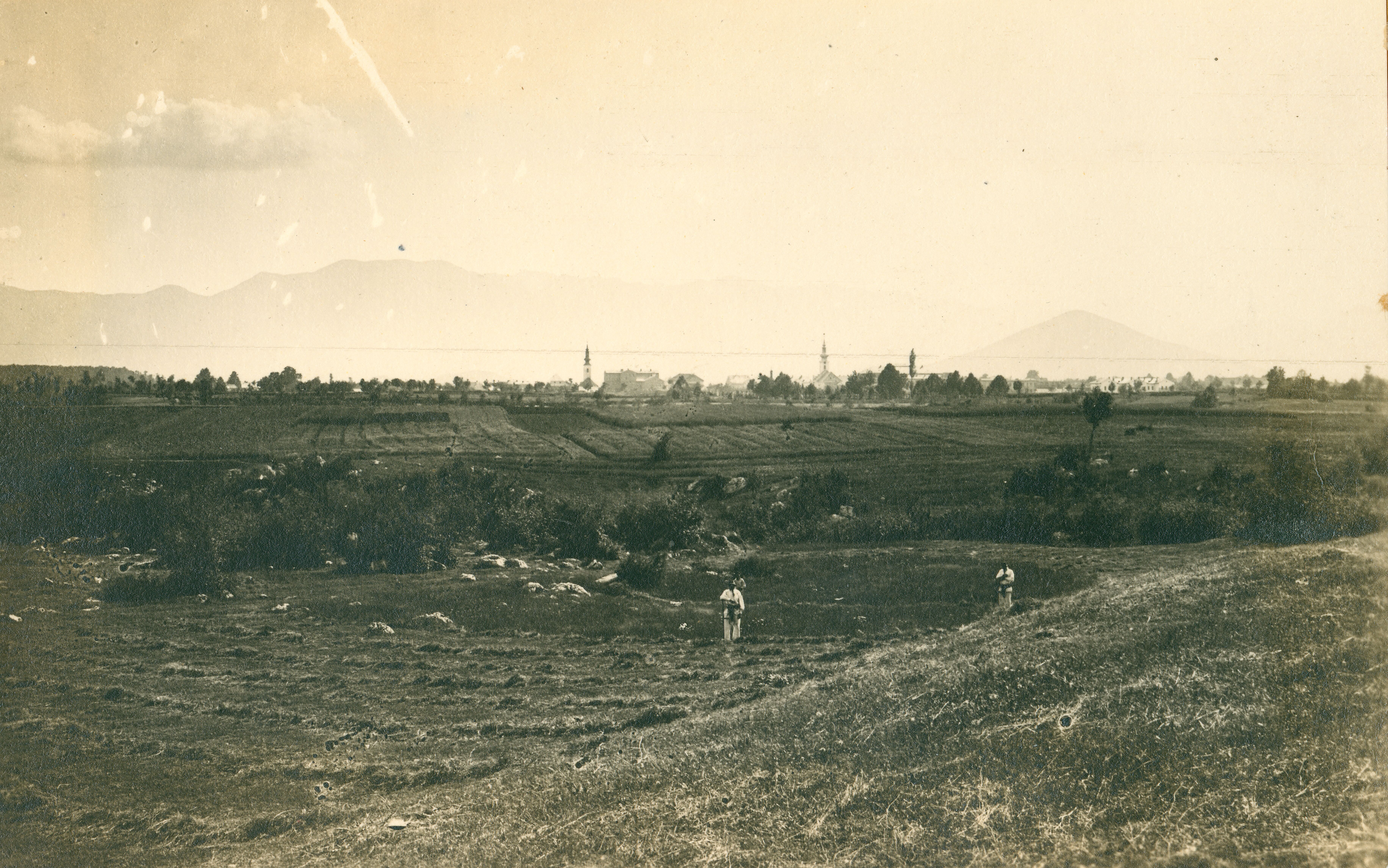 Emil Laszowski, Gospić - panorama s istoka prema zapadu