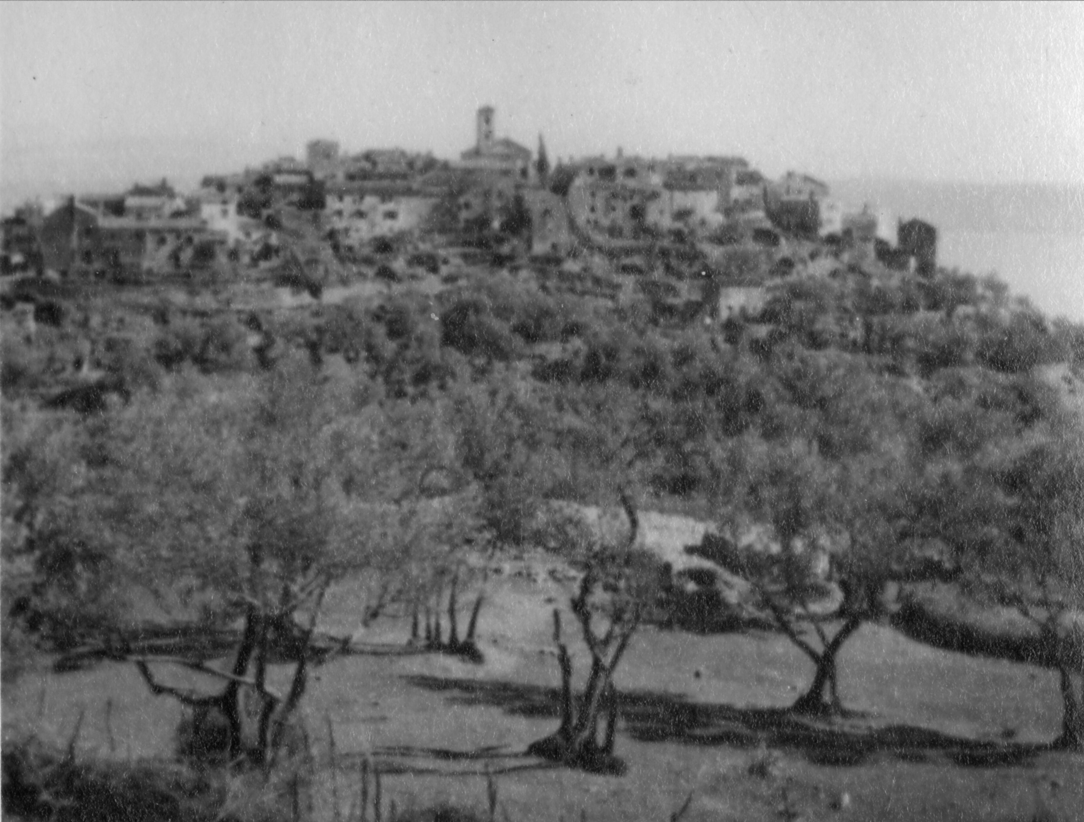 Branko Fučić, Beli (otok Cres), panorama mjesta s južne strane