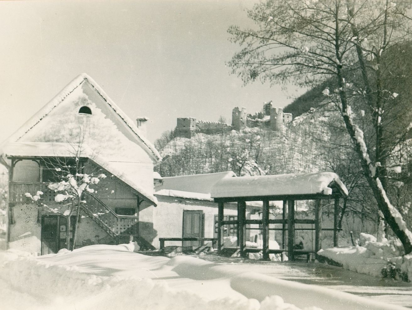 Vladimir Horvat, Samobor - Stari grad, snježni krajolik