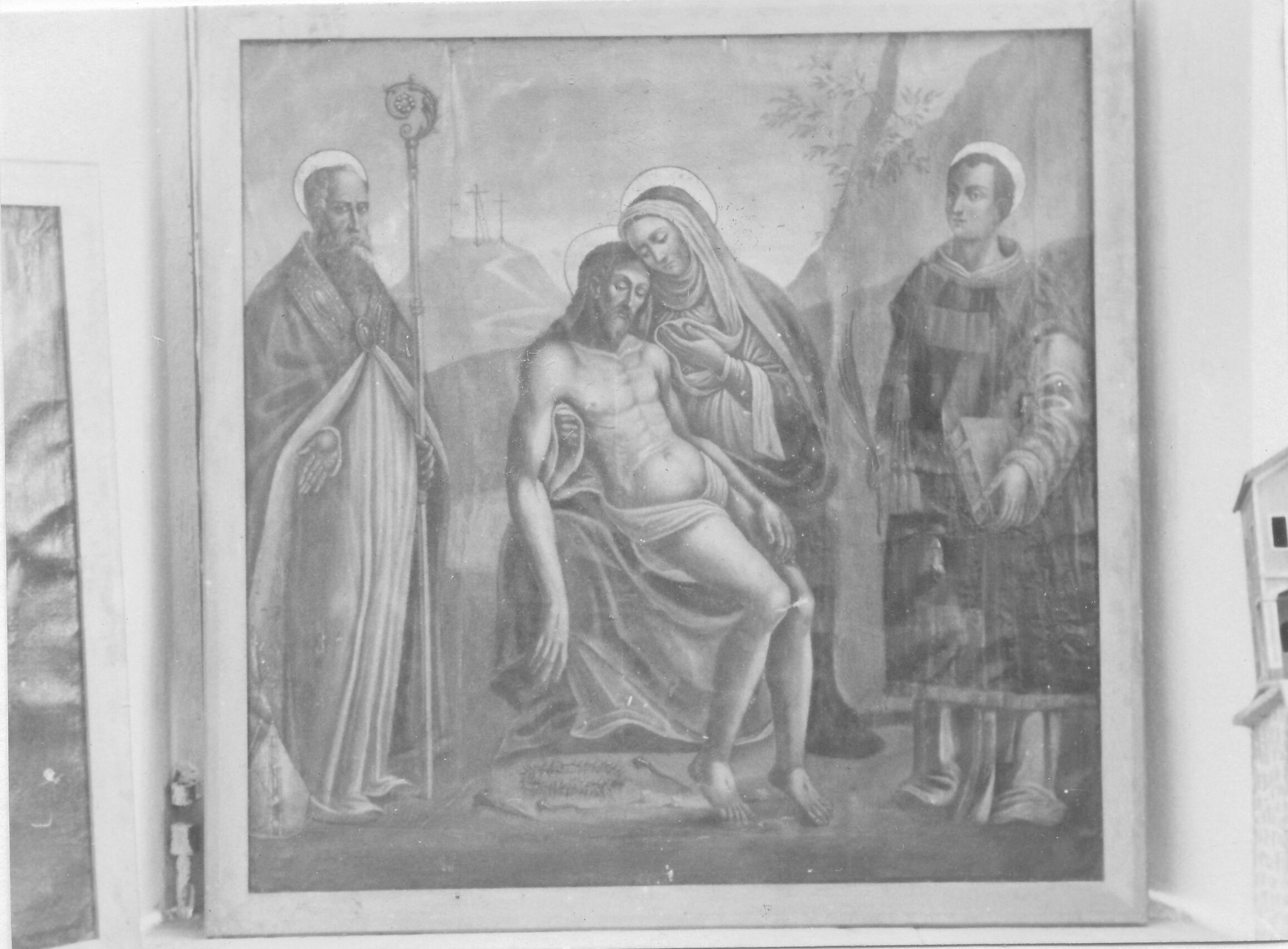 Branko Fučić, Savudrija (Umag), župna crkva sv. Ivana, detalj: slika Pietà