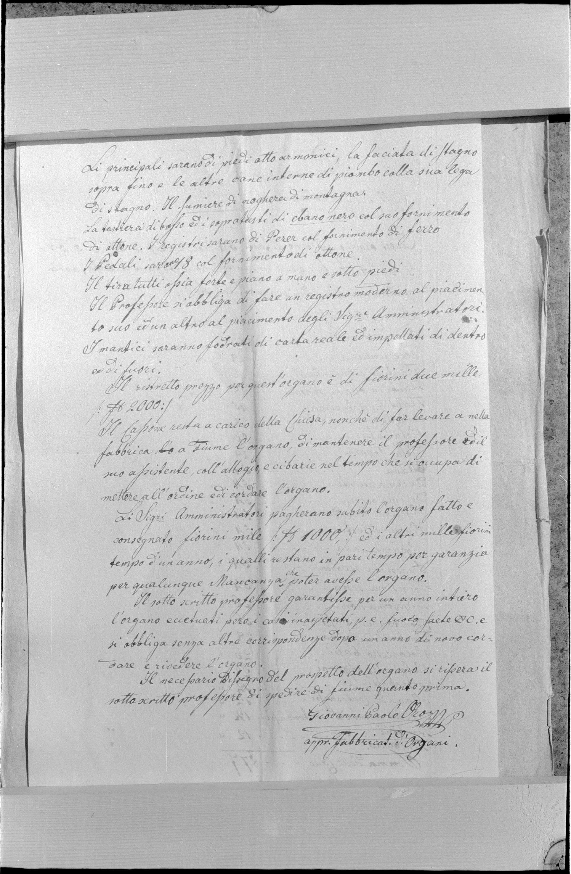 Ermin Armano, Cres (Mali Lošinj) - Arhiv katedrale - Prepiska s A. Callidom