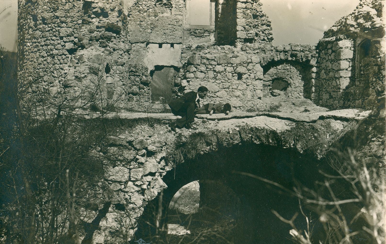 Vladimir Horvat, Samobor - Stari grad, detalj sa svodom u donjem dvorištu