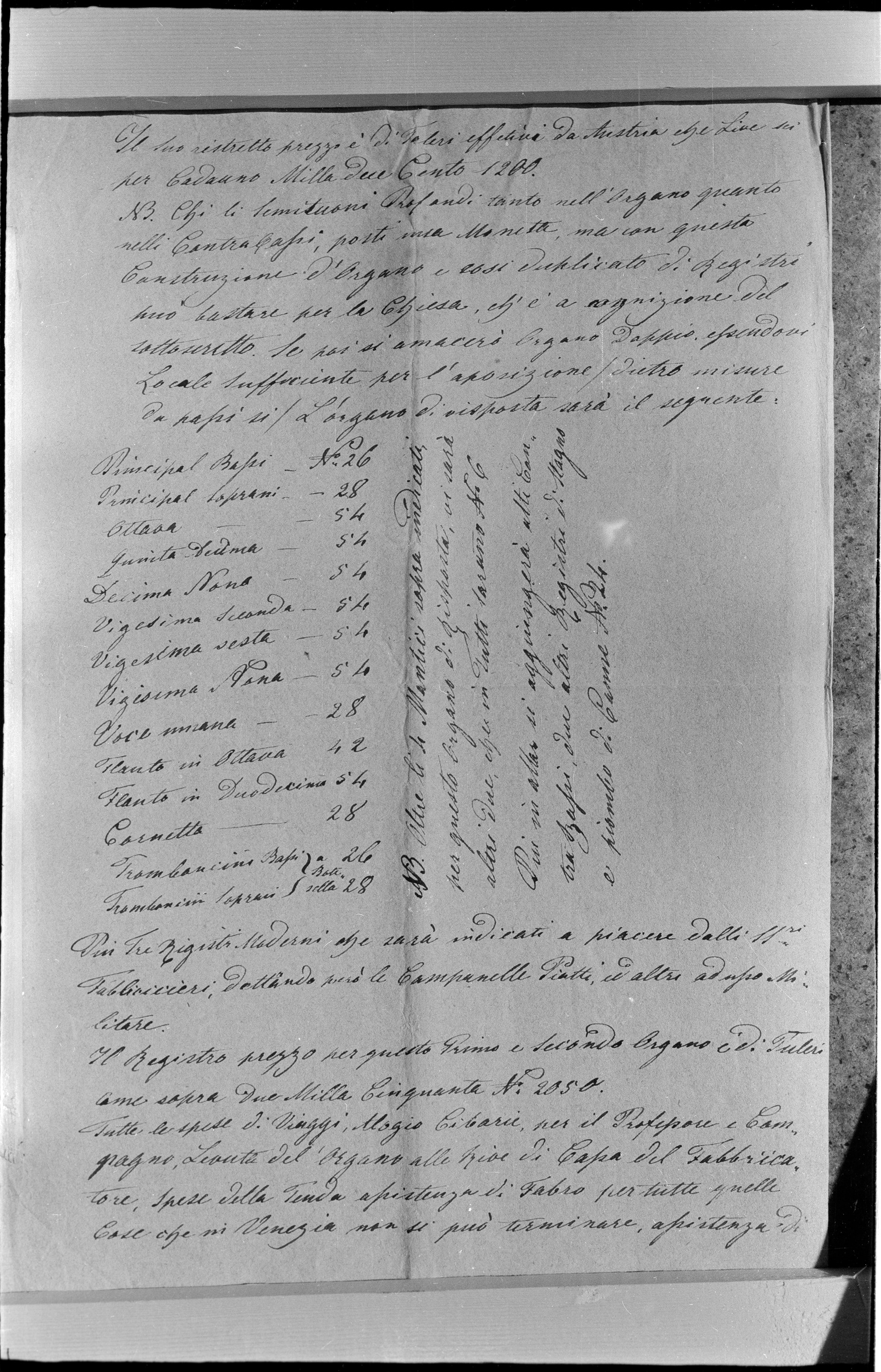 Ermin Armano, Cres (Mali Lošinj) - Arhiv katedrale - Prepiska s A. Callidom