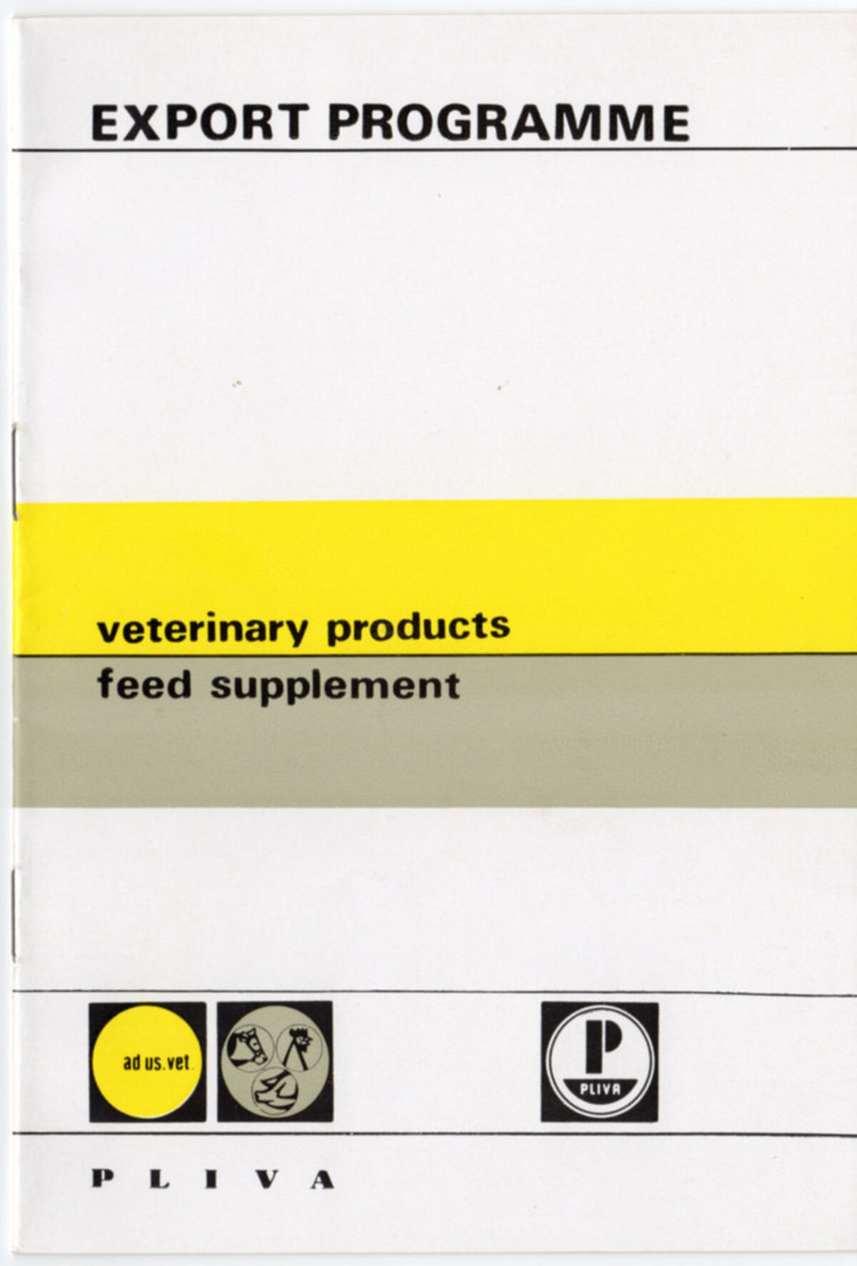 Pliva Export Programme veterinary products